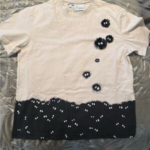 Loewe totoro Cream and Black Graphic T-Shirt